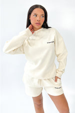 Studio Leisure essential ecru embroidered sweater